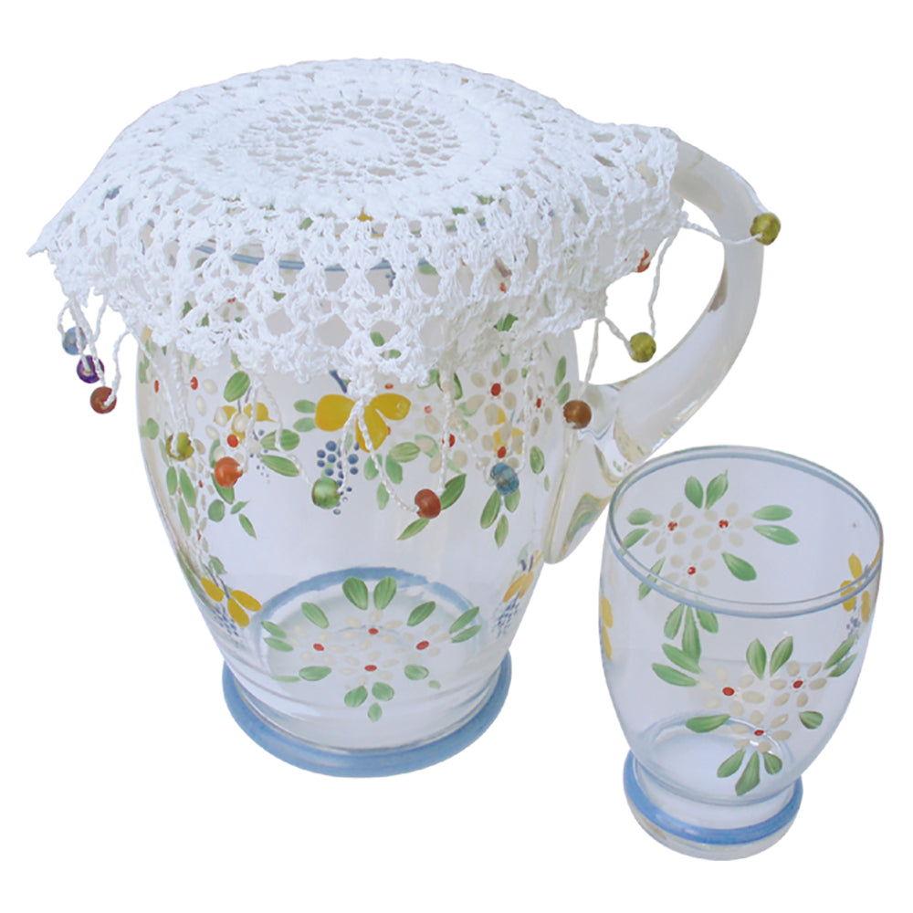 2 Pack Beaded Lace Jug Cover