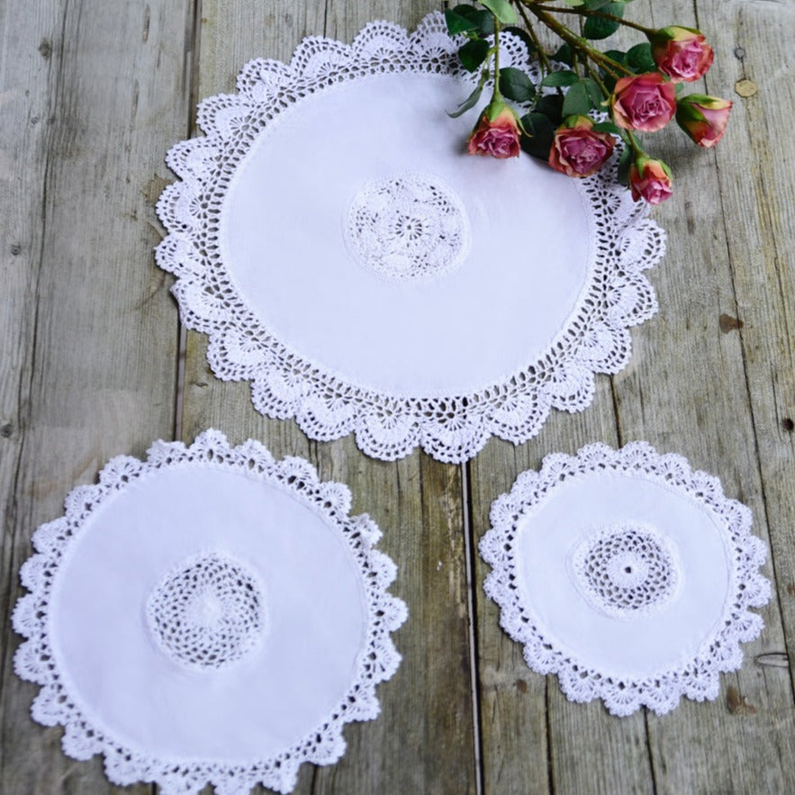 Pack of 2 15cm Crochet Doyley