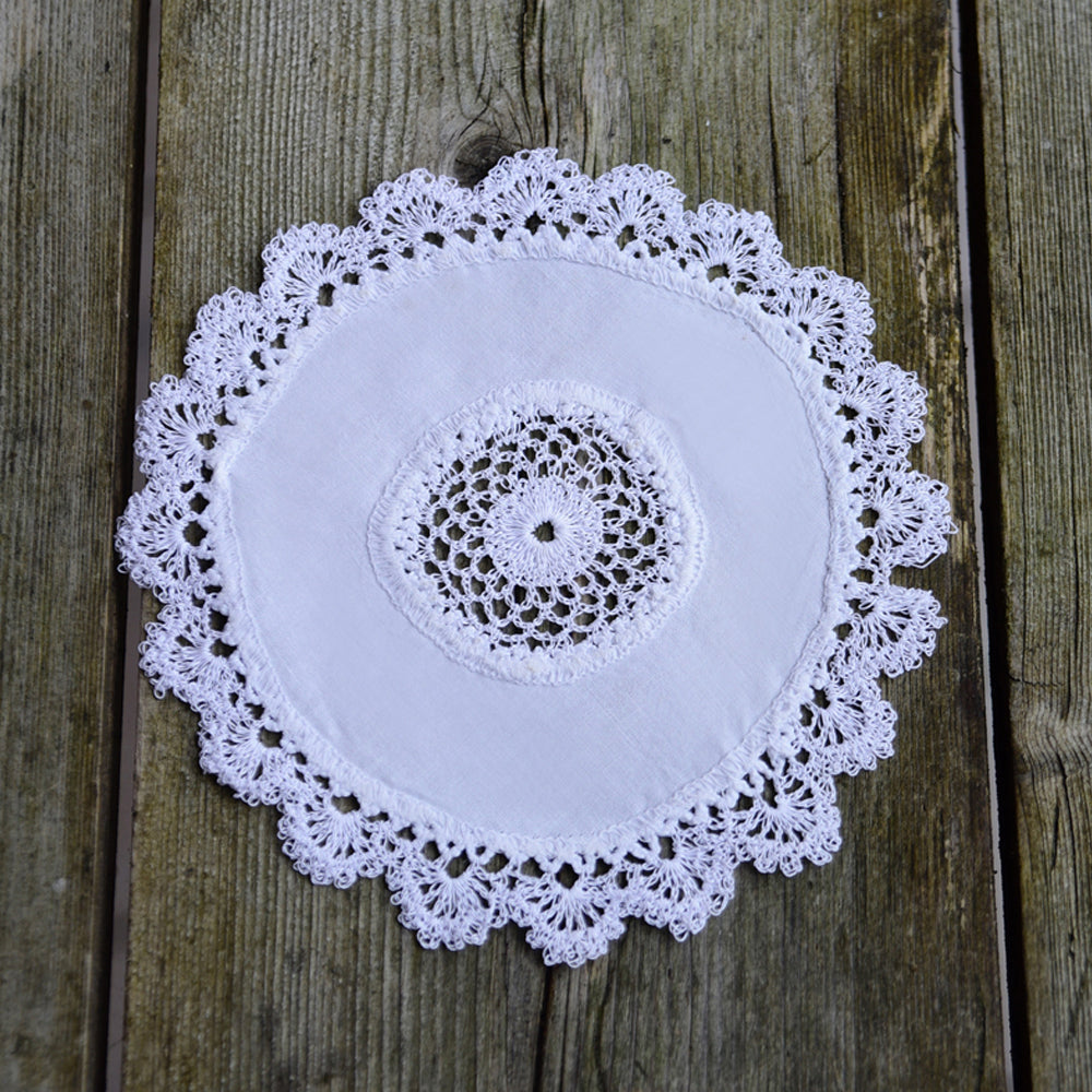 Pack of 2 15cm Crochet Doyley