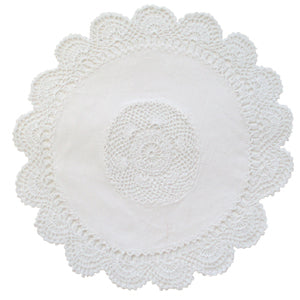 Pack of 2 25cm Crochet Doyley