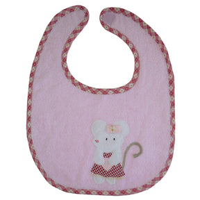 Pack of 3 Mouse Embroidered Bibs