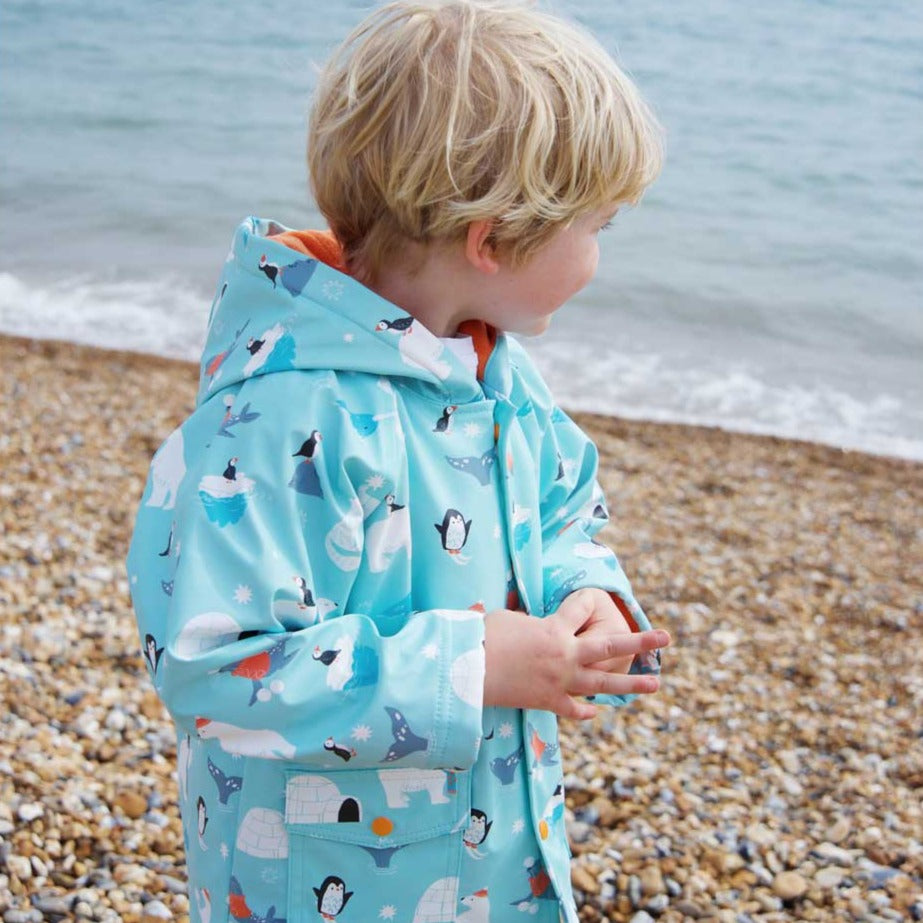 Polar Print Raincoat