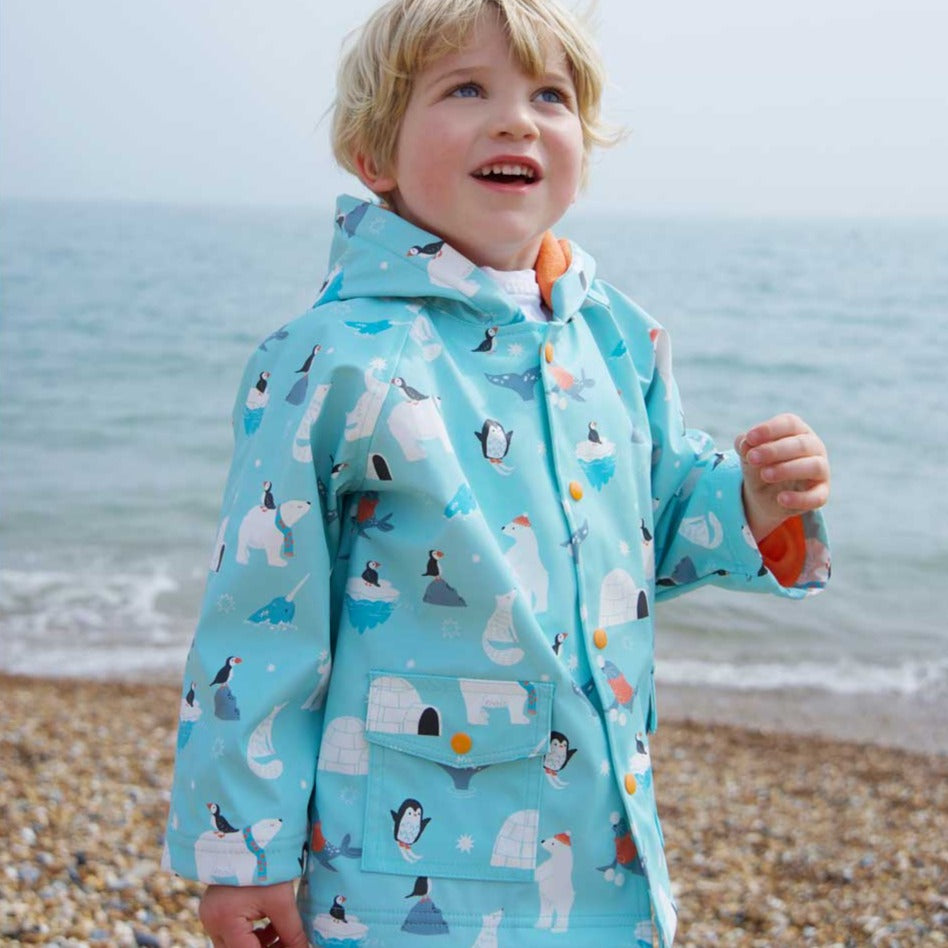 Polar Print Raincoat