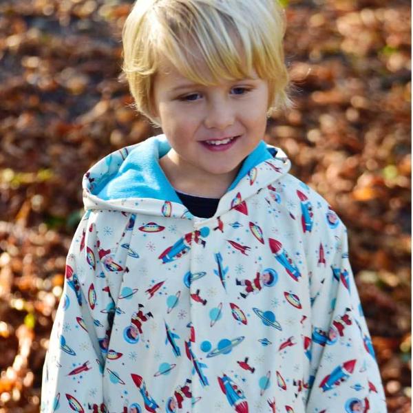 Space Print Raincoat