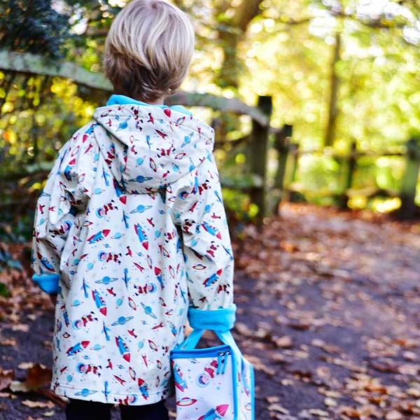 Space Print Raincoat