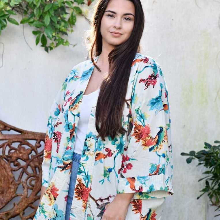 Turquoise Hummingbird Summer Jacket