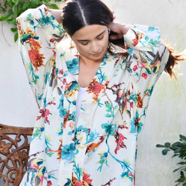 Turquoise Hummingbird Summer Jacket