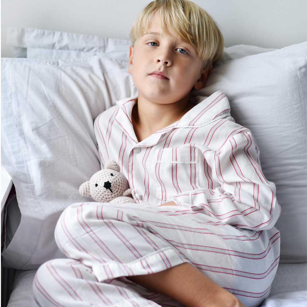 Pigiama Per Bambini E Ragazzi | Girocollo Con Stampe Gommate Vintage | Pantaloni Elasticizzati | Morbido E Comodo