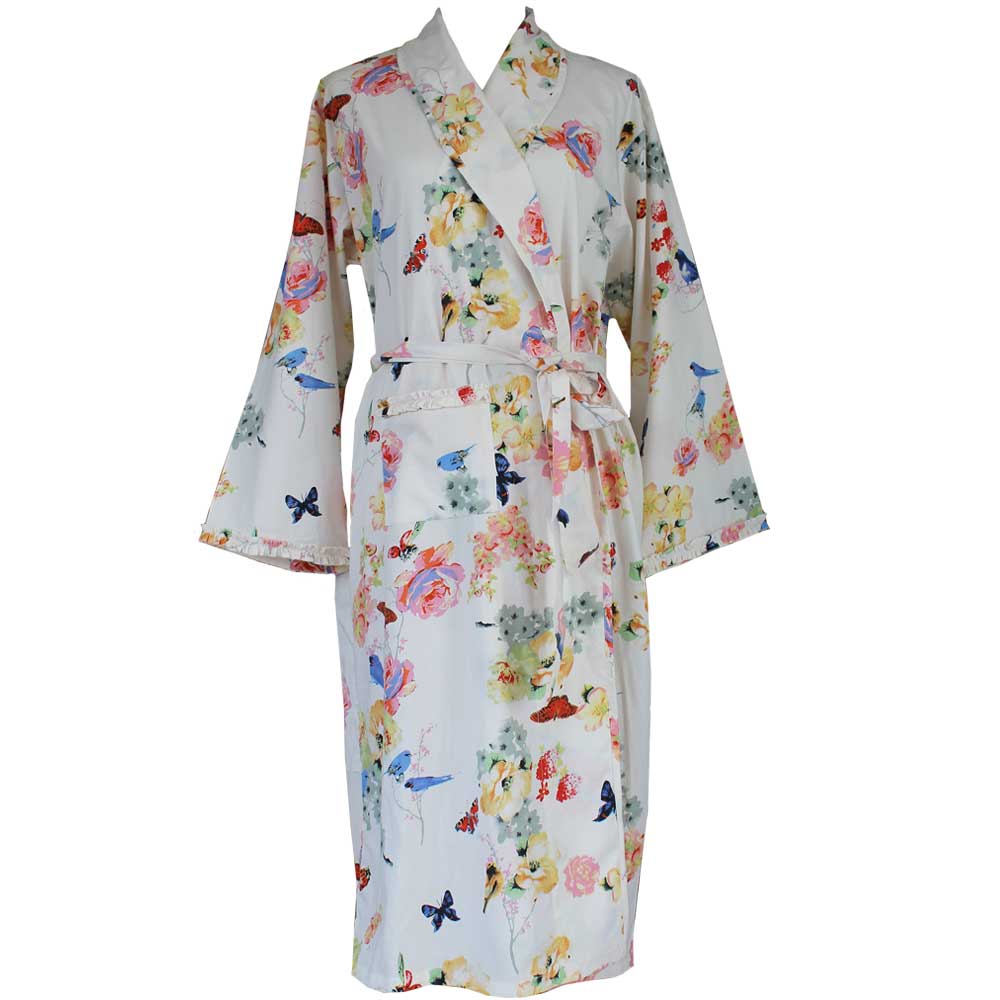 Ladies Secret Garden Print Dressing Gown