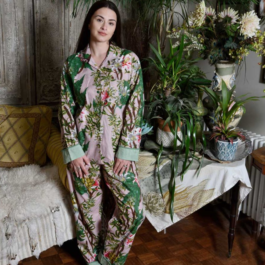 Pink Stargazer Lily Ladies Pyjamas