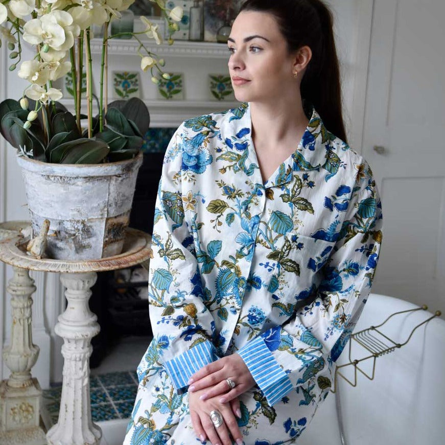 Blue Rose Ladies Pyjamas