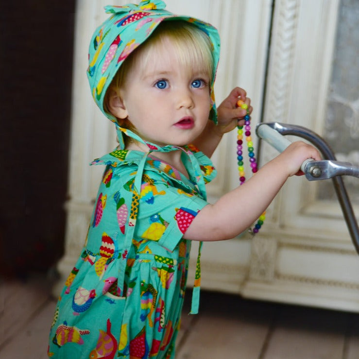 Birds of Paradise Baby Bonnet