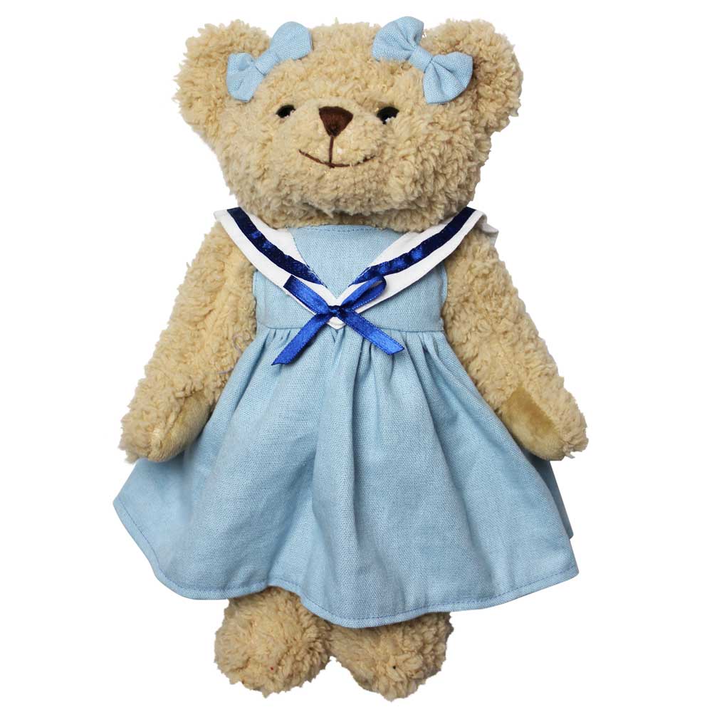 Teddy Bear With Blue Sailor Dress