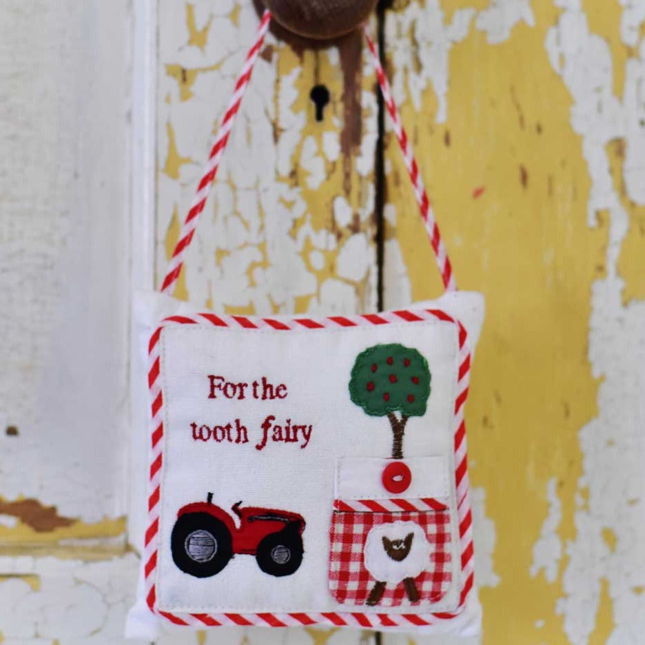 Tractor Tooth Fairy Cushion