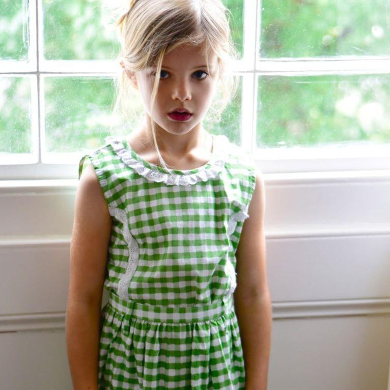 Green Gingham Dress