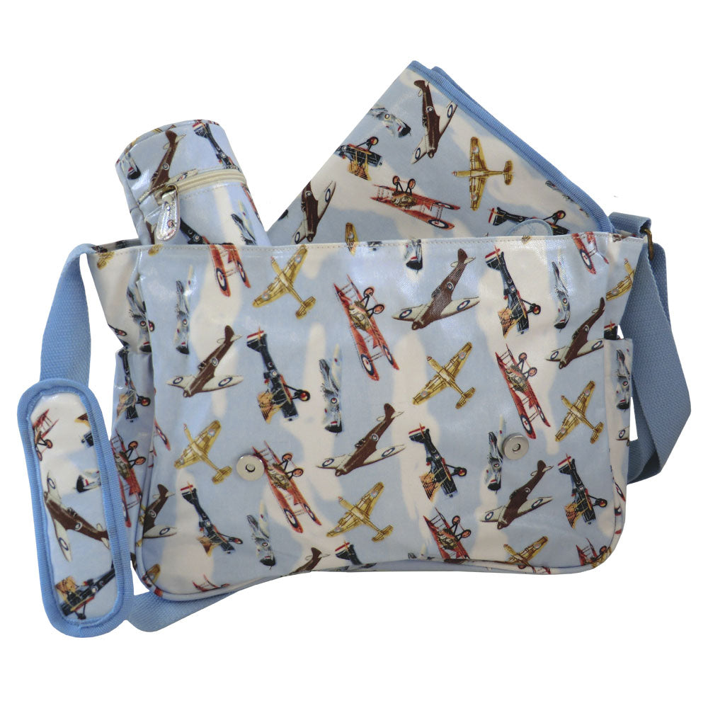 Vintage Plane Print Changing Bag