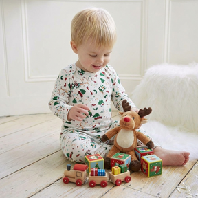Overall mit Weihnachtsdruck