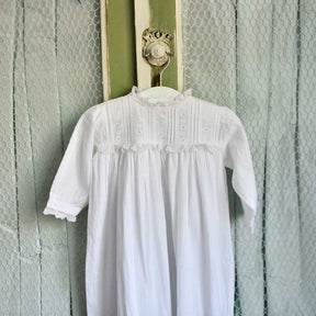 White Embroidered Christening Gown