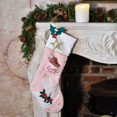 Pink Rabbit Christmas Stocking