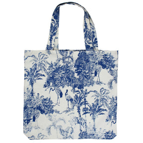 Toile De Jouy Cotton Canvas Tote Bag
