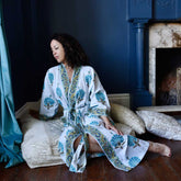 Aqua Shell Dressing Gown