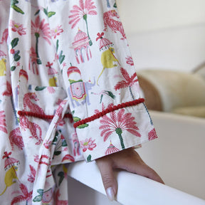 Sultan’s Garden Print Dressing Gown