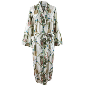Bluebird & Pineapple Print Dressing Gown
