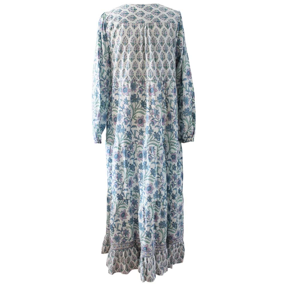 Cassidy - Lilac, Blue & Mint Floral Cotton Dress