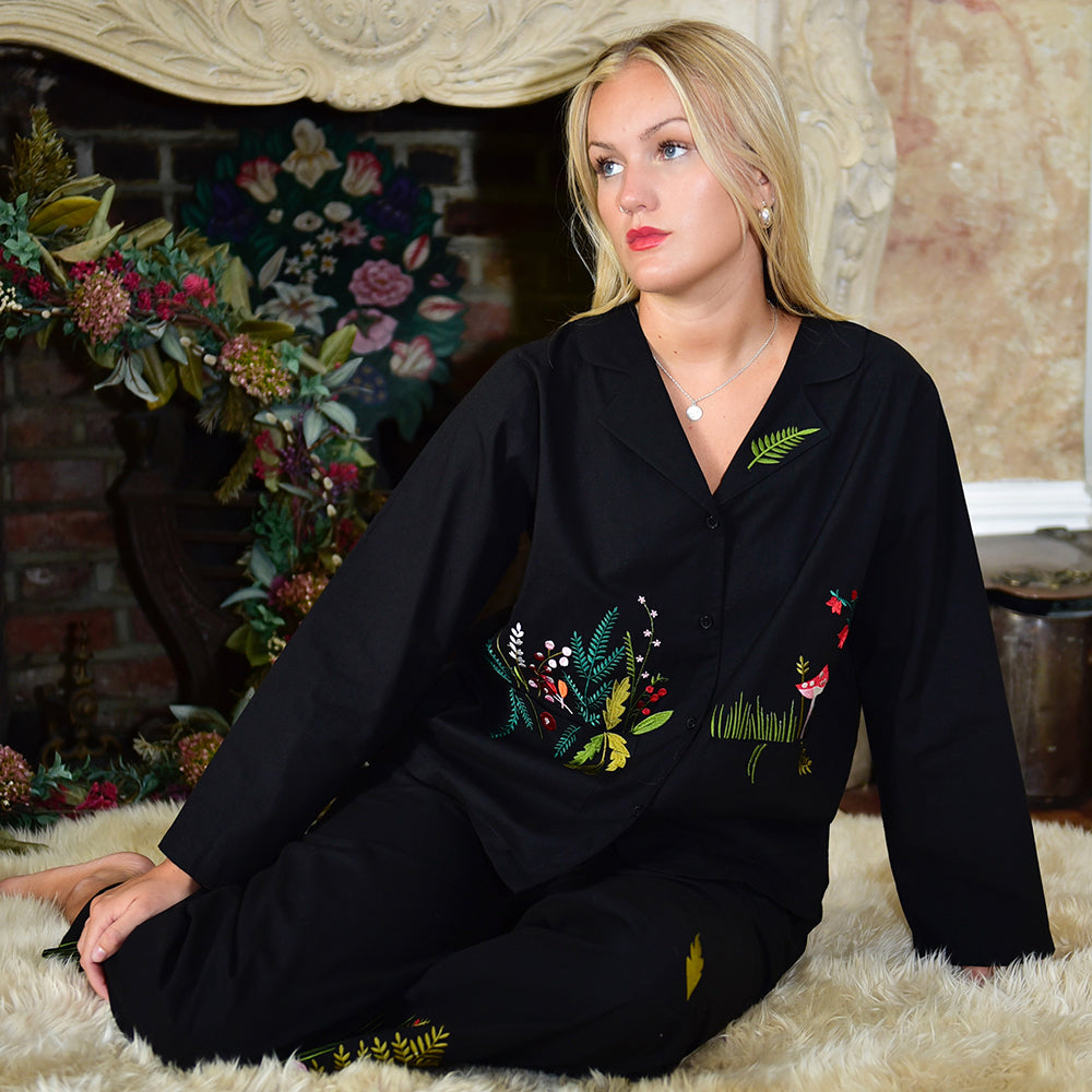 Woodland Embroidery Pyjamas