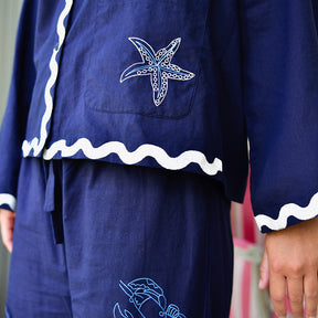 Seashell Embroidered Pyjamas