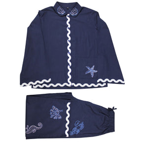 Seashell Embroidered Pyjamas