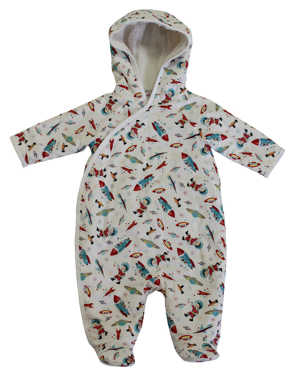 Space Print Fleece lined Jumpsuit