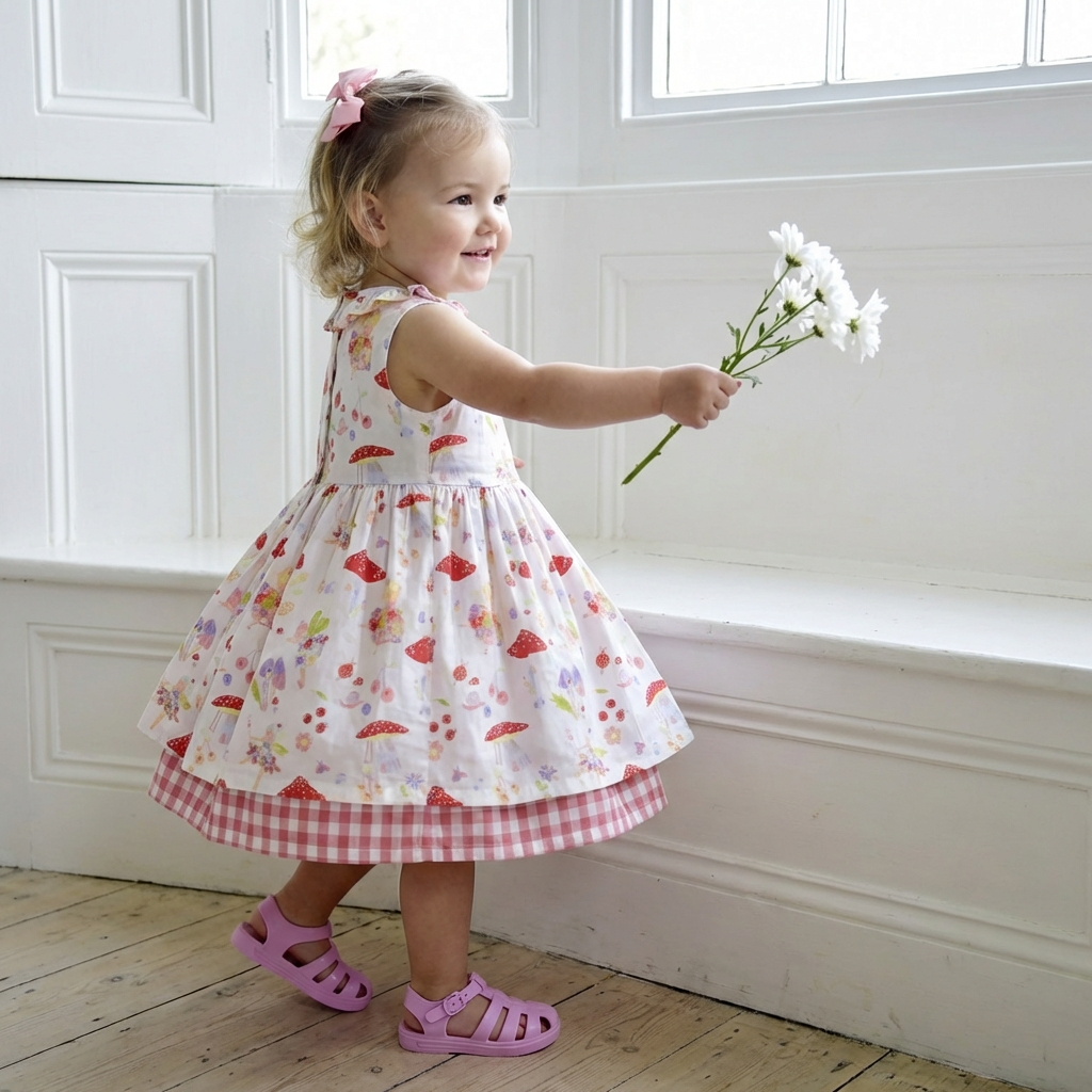 Fairy Print Pinafore Dress