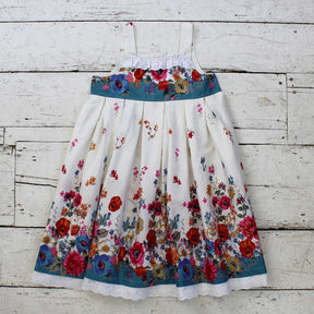 Floral Poppy Print Girls Dress