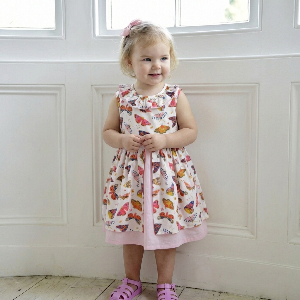 Schmetterlings-Latzkleid