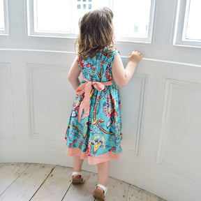 Blue Orchid Pinafore Dress