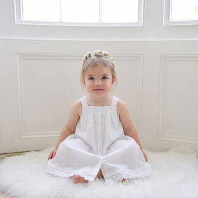 Weißes Button-Down-Kleid mit Taschen