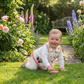 Butterfly Knitted Pram Coat