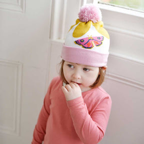 Child's Butterfly Knitted Hat