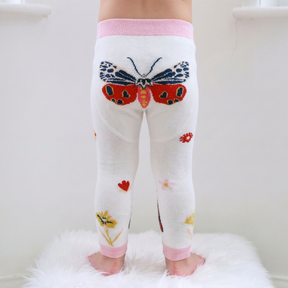 Leggings in maglia a farfalla