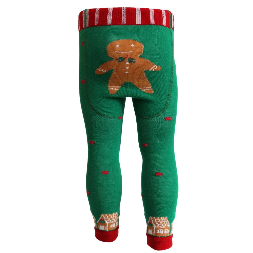 Gingerbread Man Knitted Leggings