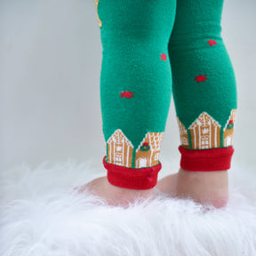 Gingerbread Man Knitted Leggings