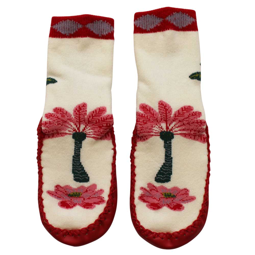 Sultan’s Garden Knitted Moccasin Slippers