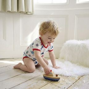 High Seas Print Baby Grow