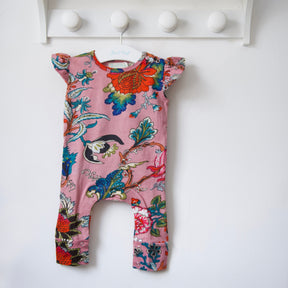 Dusky Pink Short Sleeve Jumpsuit