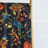 Burnt Orange Cotton Kantha Throw