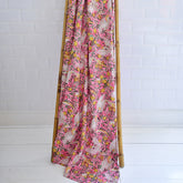 Pink Tropical Bird & Pomegranate Print Kantha Throw