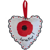 🎁 Poppy 'Lest We Forget' Embroidered Heart Sachet (100% off)