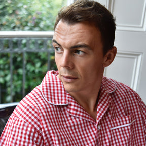 Men's Red Check Pyjamas