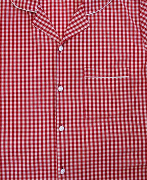 Men's Red Check Pyjamas